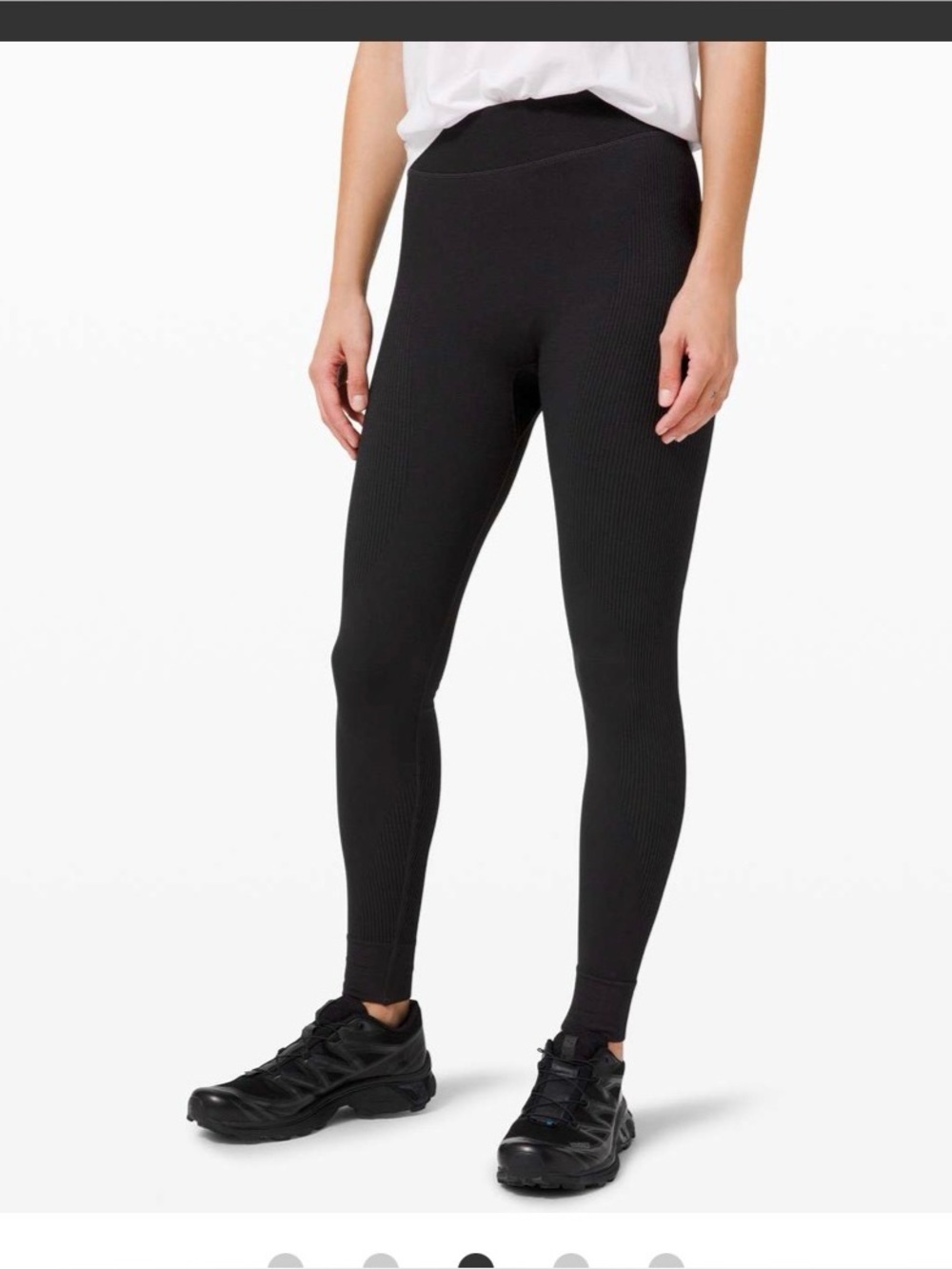 Lululemon black seamless keep the heat thermal leggings - 6